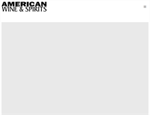 Tablet Screenshot of americanwineandspirits.com